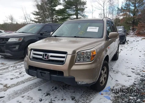2006 Honda Pilot Ex-L из США, поврежденный, VIN 2HKYF18516H550276